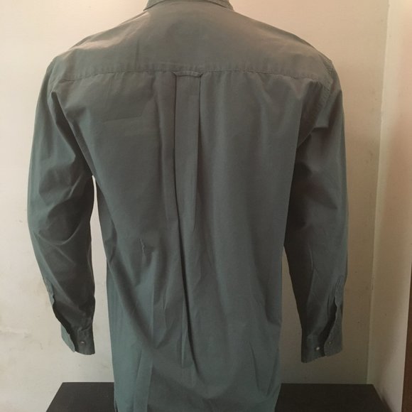 Men's Long Sleeve GAP Green Button Down Shirt - Picture 2 of 2